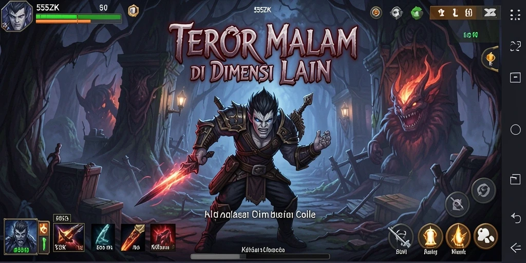 Gameplay mencekam dengan atmosfer kelam dan makhluk horor.