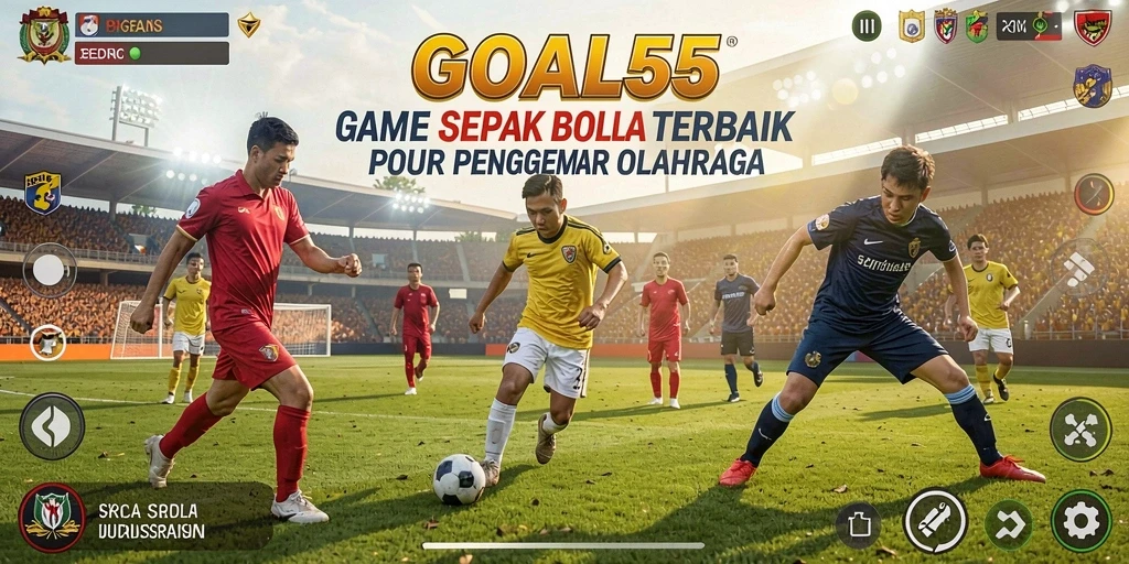 Tampilan gameplay menarik dalam permainan sepak bola GOAL55.