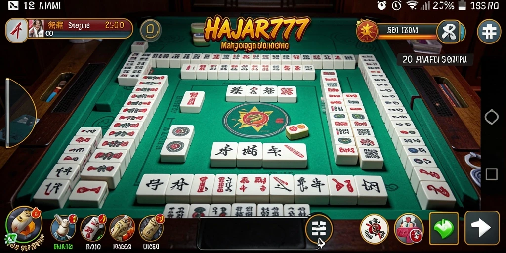 Tampilan menarik gameplay Mahjong di HAJAR777.