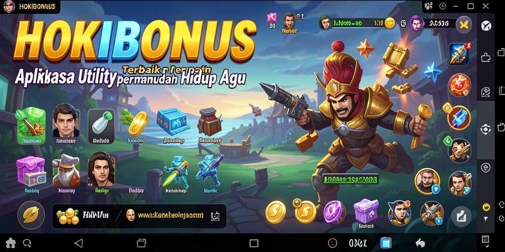 Tangkapan layar HOKIBONUS menampilkan antarmuka pengguna yang menarik dan fungsional.