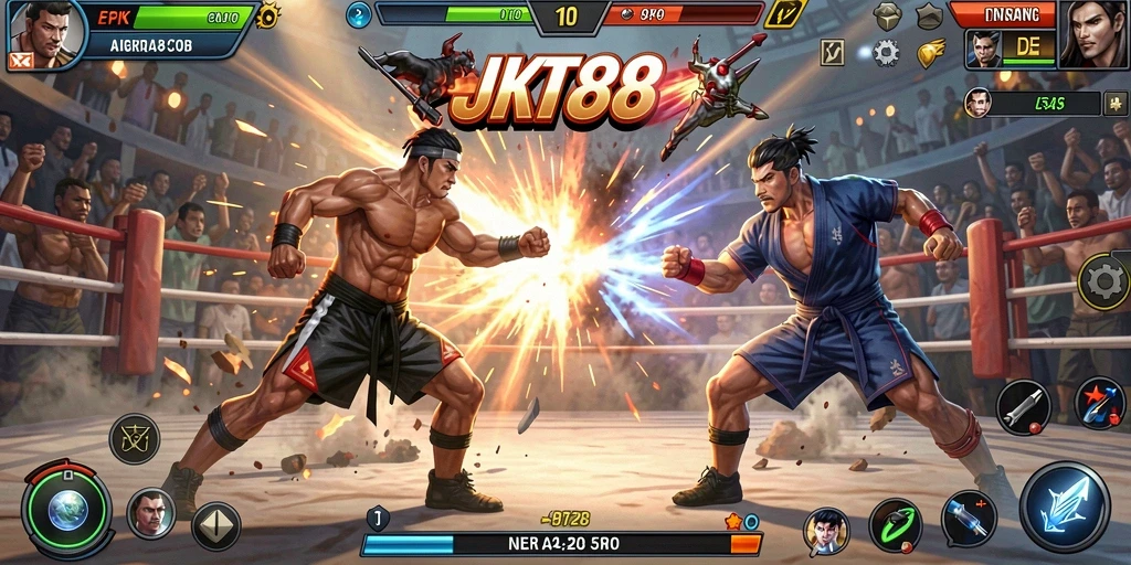 Tampilan gameplay JKT88 yang dinamis dan mendebarkan.