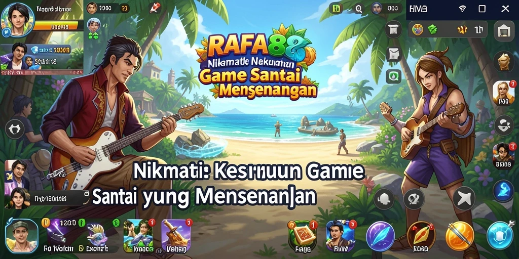 Tampilan menawan dari gameplay RAFA88 yang penuh warna.