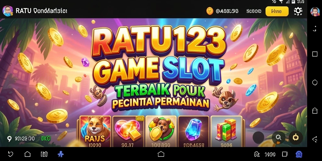 Screenshot gameplay RATU123 menampilkan putaran slot yang mendebarkan.