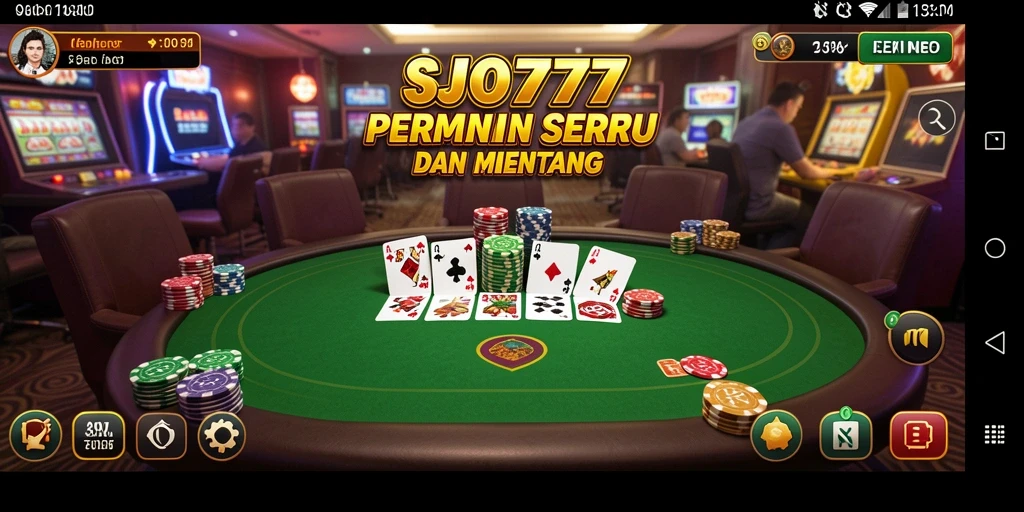 Tampilan gameplay SJO777 saat bermain Poker yang seru.