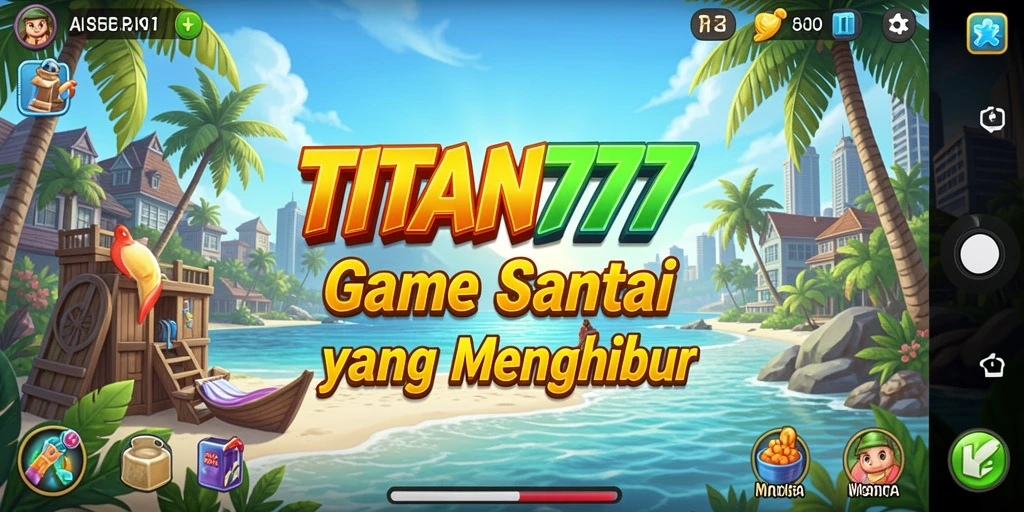 Tampilan menarik dari gameplay TITAN777 yang penuh warna.