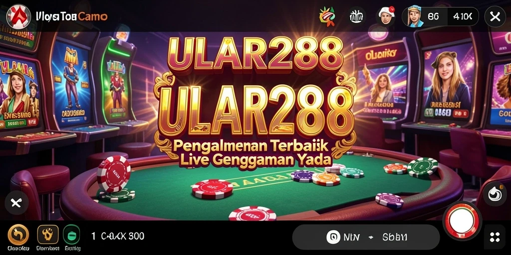 Tampilan gameplay Live Casino yang mendebarkan di ULAR288.